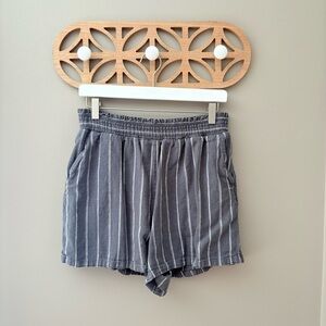 Universal Thread Pull On Shorts Blue/Gray Sz Medium